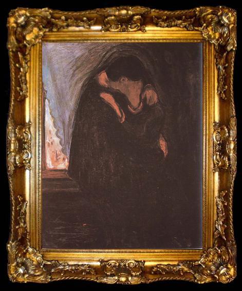 framed  Edvard Munch Kiss, ta009-2